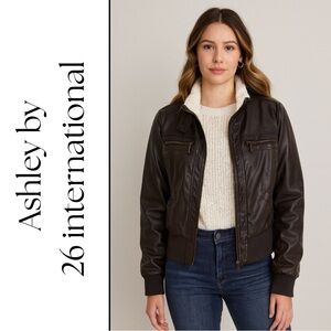 Ashley by 26 International Moto Jacket Pre-Loved with Artistic Potential